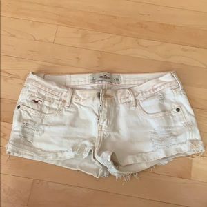 Hollister white shorts